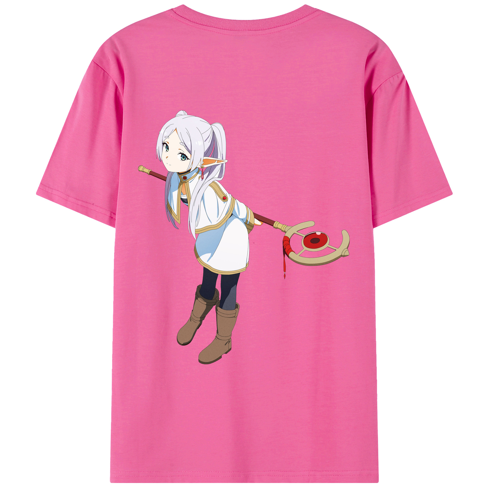 （画像用） 葬送のフリーレン Frieren レディース半袖Tシャツ(バックプリント)